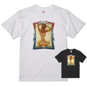 ピンナップガール Tシャツ 白 60 50's ヌード ロカビリービンテージ