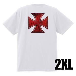 アイアンクロス Tシャツ H12 黒地へ変更可能 ホットロッド チョッパー