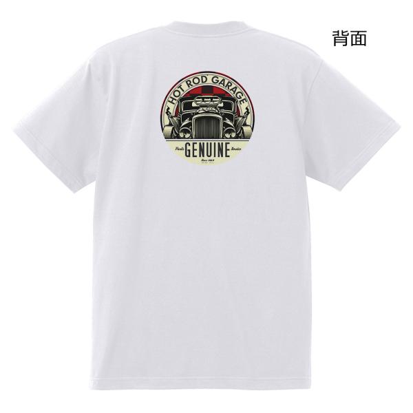 ホットロッド ガレージ Tシャツ H13 黒地へ変更可能 フォード ラットロッド V8 シボレー モ...