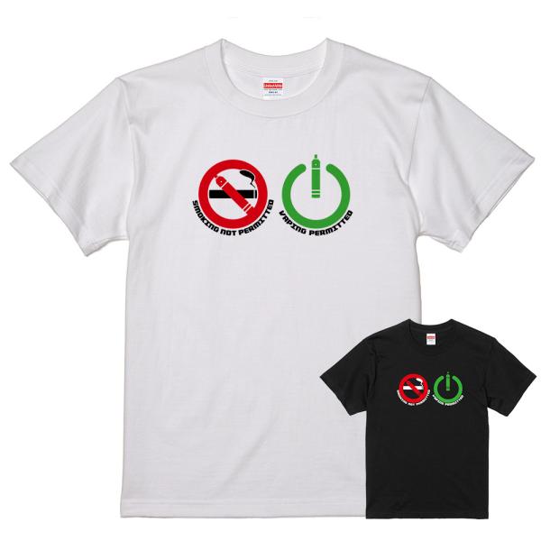 VAPING許可 VAPE OK Tシャツ  (S/M/L/XL) 電子タバコ MOD 爆煙 VAP...
