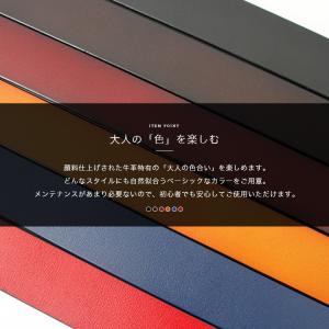 ベルト メンズ 牛革 シンプルレザーベルト ベ...の詳細画像3