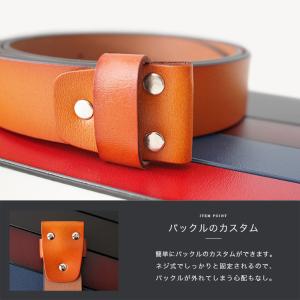 ベルト メンズ 牛革 シンプルレザーベルト ベ...の詳細画像4