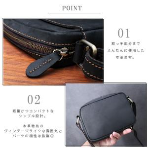 サコッシュ レザーバッグ ポーチ ショルダーバ...の詳細画像5