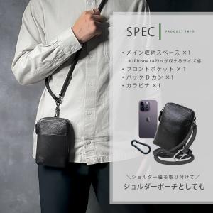 ショルダーポーチ レザーポーチ スマホケース ...の詳細画像3