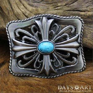 バックル ベルト 金具 バックルのみ スクエアクロスストーン