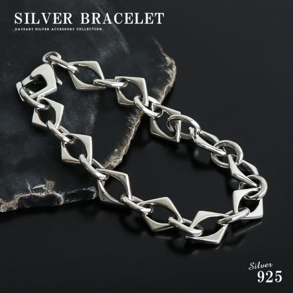 ブレスレット メンズ シルバー925 チェーン シルバー チェーンブレスレット