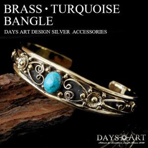 バングル シルバー925 メンズ フェザー ターコイズ ブレスレット : 革