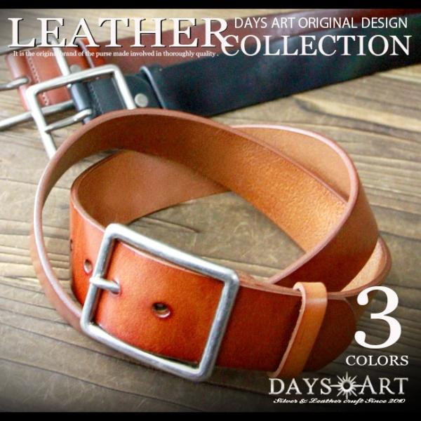 ベルト 本革 メンズ 極太レザーベルト スクエアシンプルバックルベルト 牛革ベルト 大きいサイズ有