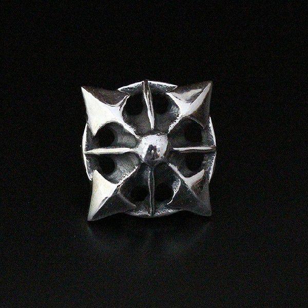 コンチョ シルバー925 ネジ式 パーツ アイアンクロス