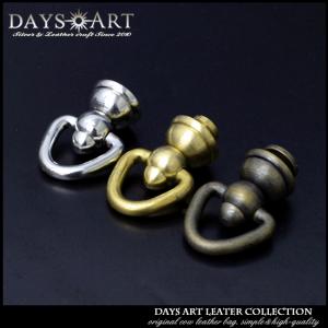 シルバー コンチョ ドロップハンドル ワッカコンチョ ALZUNIロゴ