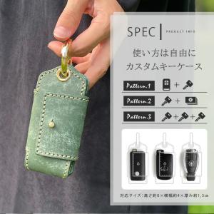 キーケース スマートキーケース 本革 レディー...の詳細画像3