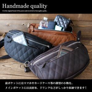 ボディバッグ 本革レザー メンズ ウエストバッ...の詳細画像5