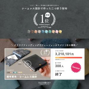 二つ折り財布 本革 メンズ レディース 小さい...の詳細画像2
