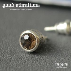 good vibrations ピアス メンズ シルバー925 片耳 ブラックルチル
