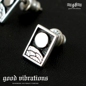 good vibrations ピアス メンズ シルバー925 片耳 ブラックルチル