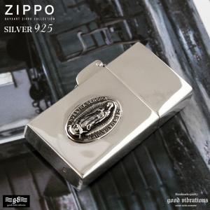 オイルライター Zippoライター メンズ レディース ユニセックス シルバー925 good vibrations グッドバイブレーション マリア グアダルーペの聖母 スリムサイズ｜daysart