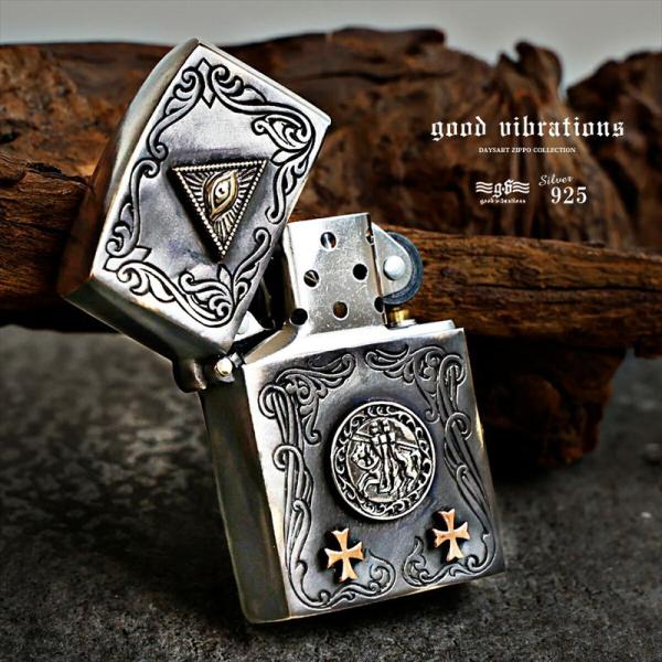 good vibrations Zippo ジッポライター プロビデンスの目 テンプル騎士団 クロス...
