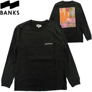 メンズ ロンT バンクス カットソー ブランドロゴ バックプリント サーフブランド 長袖 L/S Tシャツ BANKS ASMU1028｜daysstore