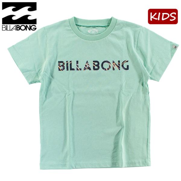 ビラボン キッズ Tシャツ 半袖 定番Tシャツ 子ども用 ロゴプリント コットンTEE サーフブラン...