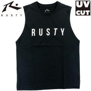 メンズ ラッシュガード ラスティー タンクトップ スイムウェア ノースリーブ 日焼け防止 UVカット RUSTY 914466｜daysstore