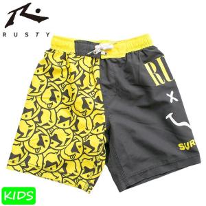 RUSTY キッズ サーフトランクス ニコちゃん 子供用 海...