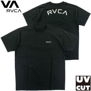 ルーカ メンズ ラッシュガード UVカット UPF50 半袖 スイムウェア Tシャツ 水陸両用 ハイブリット RVCA ルカ BE041802｜daysstore