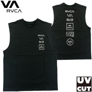 ルーカ メンズ ラッシュガード RVCA タンクトップ UVカット UPF50+ ノースリーブ 水陸両用 ハイブリット ルカ BE04A864｜daysstore