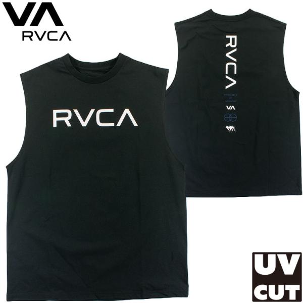 メンズ ラッシュガード RVCA ルーカ タンクトップ UVカット UPF50+ ノースリーブ 水陸...