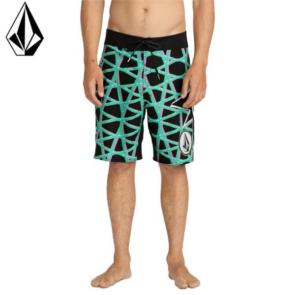 ボードショーツ ボルコム VOLCOM A0822501 サーフパンツ 水着 ストレッチ 総柄 短パ...