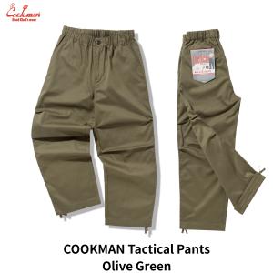 PGG オリーブグリーン メンズパンツ COOKMAN（クックマン） Tactical Pants Olive Green タクティカル