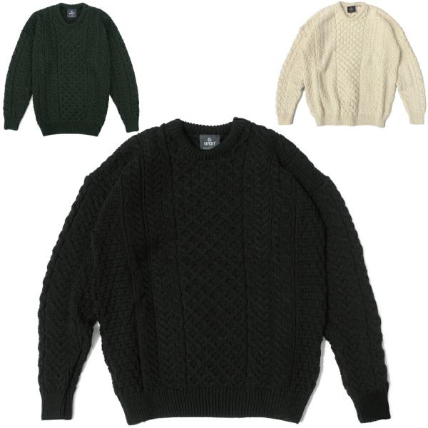 aran WOOLLEN MILLS アランウーレンミルズ トラディショナルアランセーター ユニセッ...