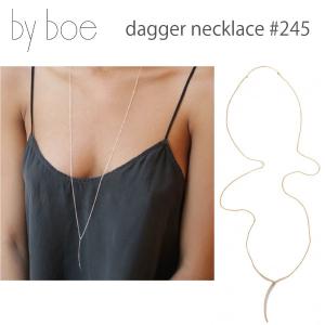 byboe バイボー 到着後レビューを書いてメール便送料無料 ダガーネックレス ペンダント dagger necklace #245 アクセサリー by boe プレゼントにも