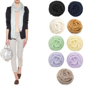 ファリエロサルティ Faliero Sarti 総柄ストール マフラー カシミヤ混