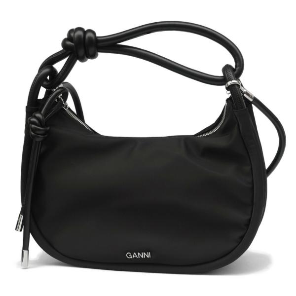 GANNI ガニー レディース ショルダーバッグ ノットバゲットバッグ 結 バッグ Knot Bag...