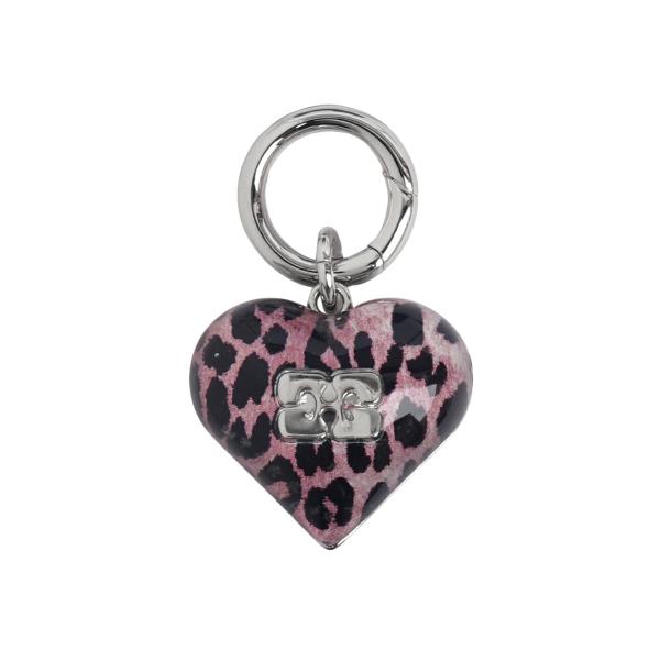 Ganni Ganni Bou Heart Charm Locker キーケース B3010095