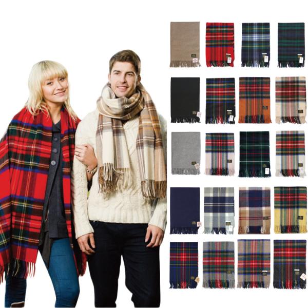 GLEN PRINCE グレンプリンス 大判ストール  スカーフ マフラー ラムズウール ラムウール...