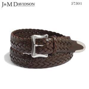 J&M Davidson（J＆Mデヴィッドソン） メッシュベルト BLACK ブラック