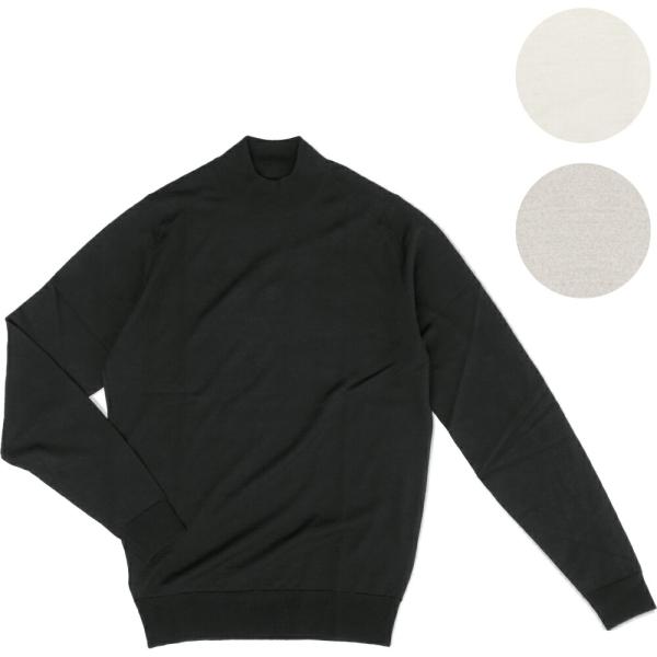 JOHN SMEDLEY ジョンスメドレー HARCOURT メンズモックタートルネックニット Ex...