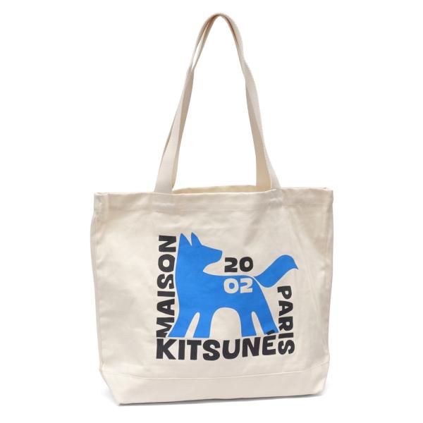 MAISON KITSUNE Maison Kitsune GALLERY FOX TOTE トートバッグ QU05110WW9042