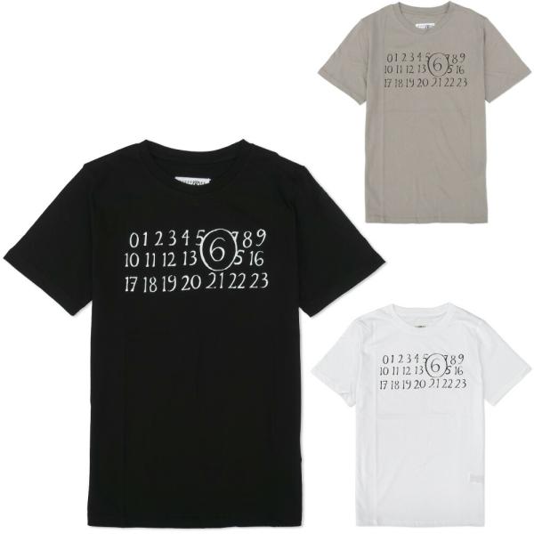 MM6 エムエムシックス Maison Margiela メゾンマルジェラ キッズ 半袖Tシャツ ロ...