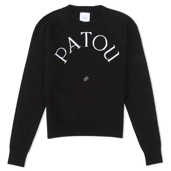 PATOU パトゥ クルーネックニットセーター 長袖 ブラック KN1108080 999B BLA...