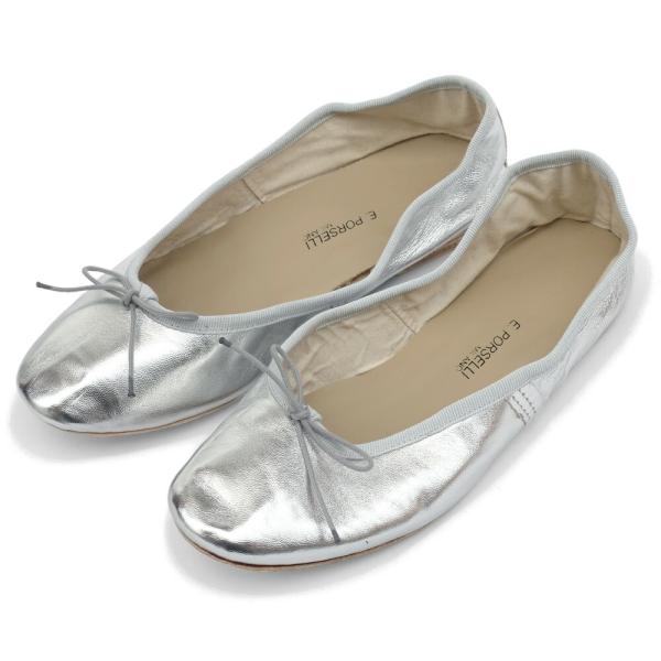 PORSELLI ポルセリ レディース バレエシューズ シルバー BALLERINE 95 PELL...