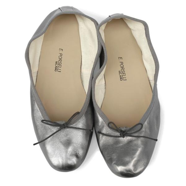 PORSELLI ポルセリ レディース バレエシューズ ガンメタル BALLERINE 95 PEL...