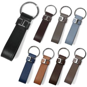 TOD'S トッズ タイムレスキーリング キーホルダー レザー XAMTSIGA200 メタルロゴ チャーム