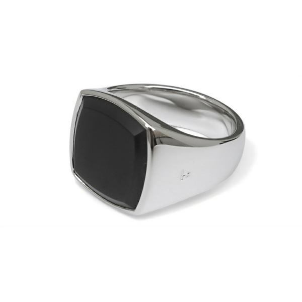 TOM WOOD トムウッド クッション・ブラックオニキス リング ユニセックス Cushion B...