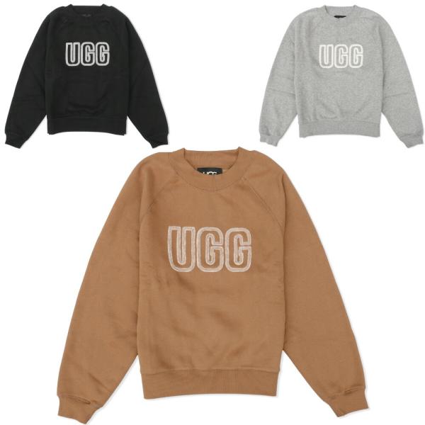 UGG アグ レディース ロゴクルーネック スウェットLOGO CREWNECK トップス トレーナ...