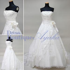 ウェディングドレス クリーニング済 Aライン プリンセスドレス 15号