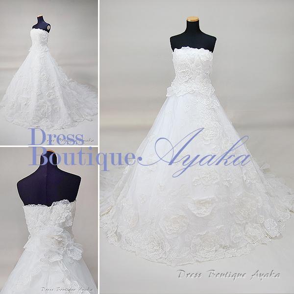 ビジューがキラキラ【お家de試着可】9号 ワンオーナー クリーニング済