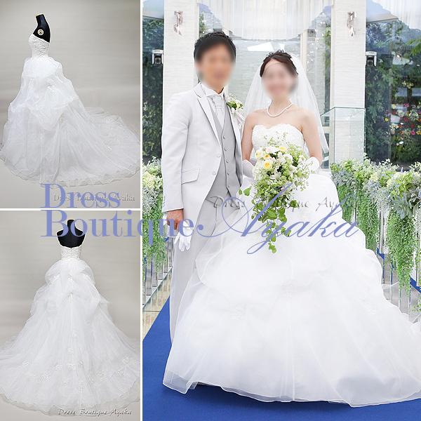 クラウディア ハートカット ウェディングドレス お家で試着可 クリーニング済 プリンセスライン プリ...