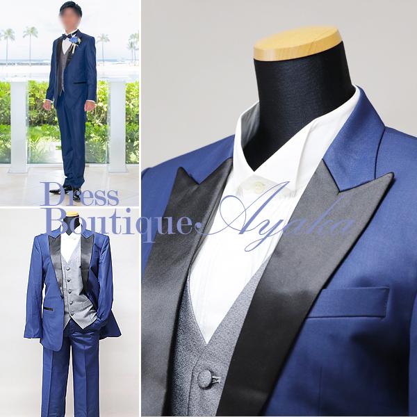 タキシード 結婚式【お家de試着可】ワンオーナー クリーニング済み